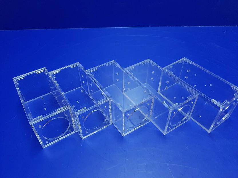 Технический корпус из прозрачного оргстекла 4мм для вентилятора. Производство прозрачных корпусов оптом и в розницу. фото 3