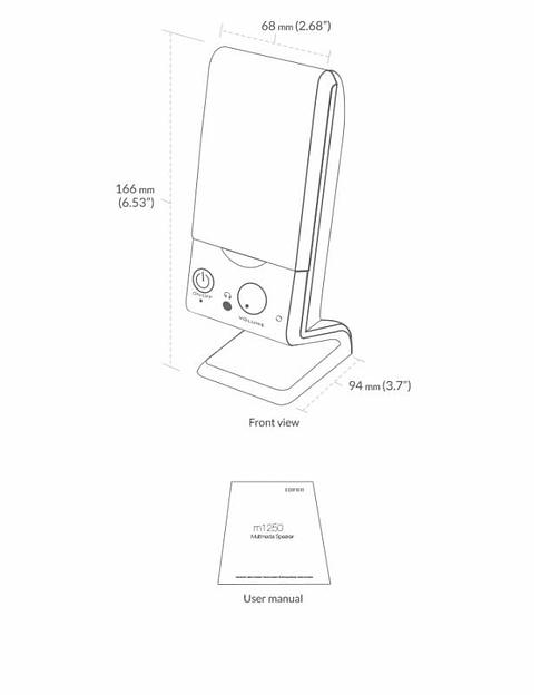 Колонки Edifier M1250 2.0 черный 1.2Вт фото 4
