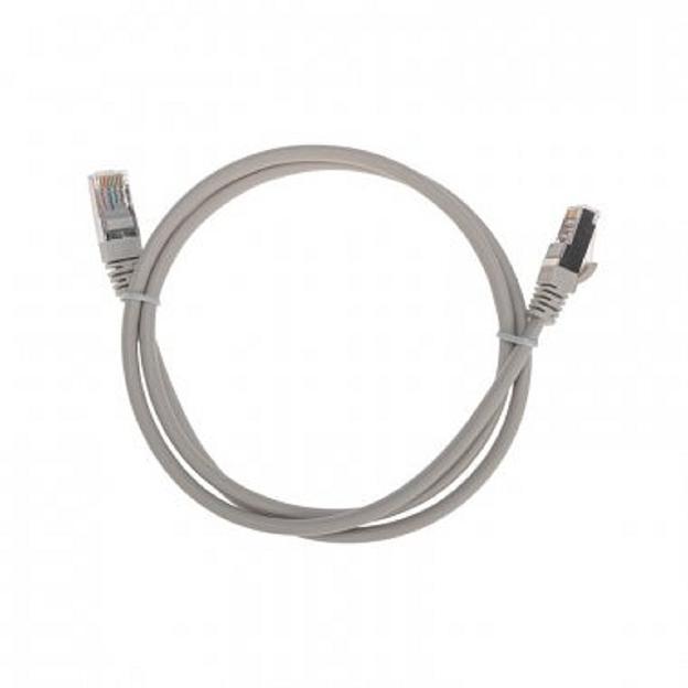 Rexant (02-0110-1) Патч-корд F/UTP, CAT 5e, RJ45-RJ45, 26AWG, LSZH, серый, 1м фото 1