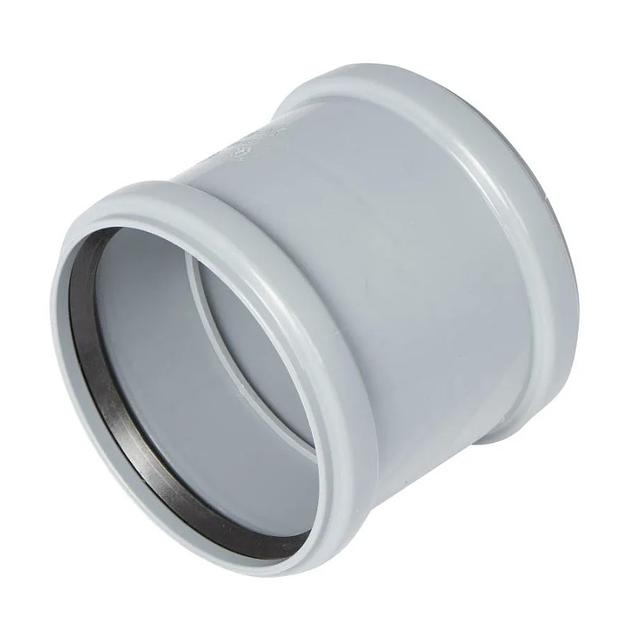 Муфта двухраструбная (полипропилен) 110 фото 1