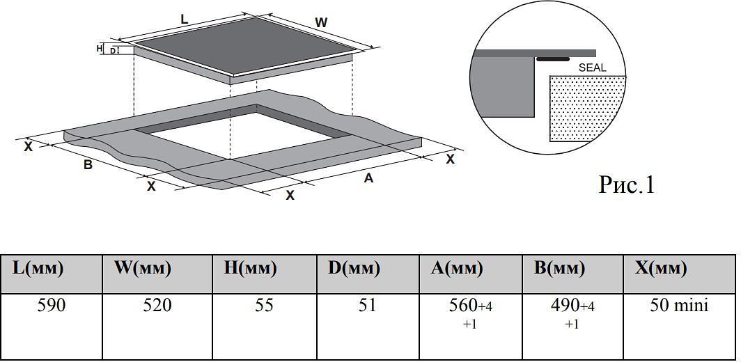 Варочная поверхность Midea MCH64140 черный фото 2