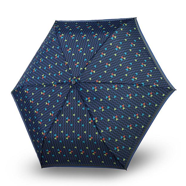 Зонт Knirps детский механический X.050 Rookie Manual TRIPLE BLUE REFLECTIVE 95 6050 8539 фото 1
