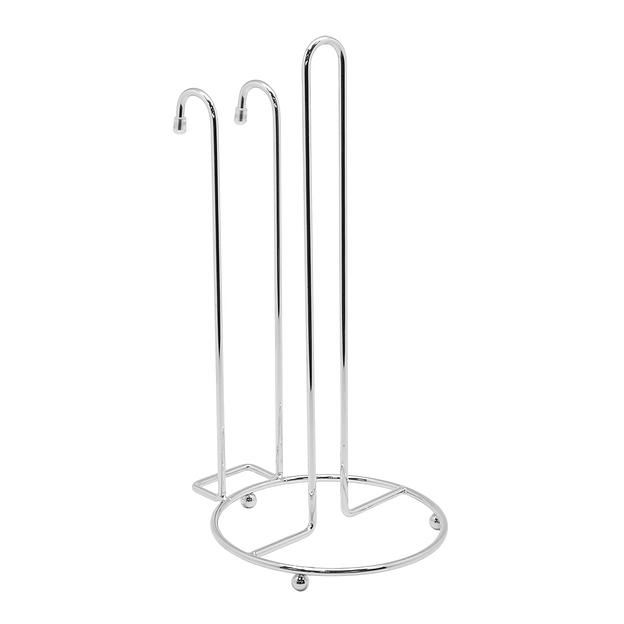 Полка для бум. полотенца настольная/навесная (130x163x280мм), хром фото 1