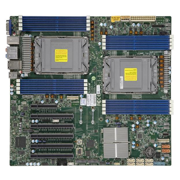 Материнская плата Supermicro Motherboard 2xCPU X12DAI-N6 3rd Gen Xeon Scalable TDP 270W/16xDIMM/ C621A RAID 0/1/5/10/2x1Gb/5xPCIex16/2xM.2(Bulk) (MBD-X12DAI-N6-B) фото 1