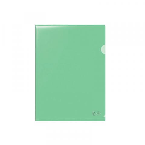Папка-уголок А4, 0,115мм, ПП, прозрачно-зеленый, Forofis фото 1