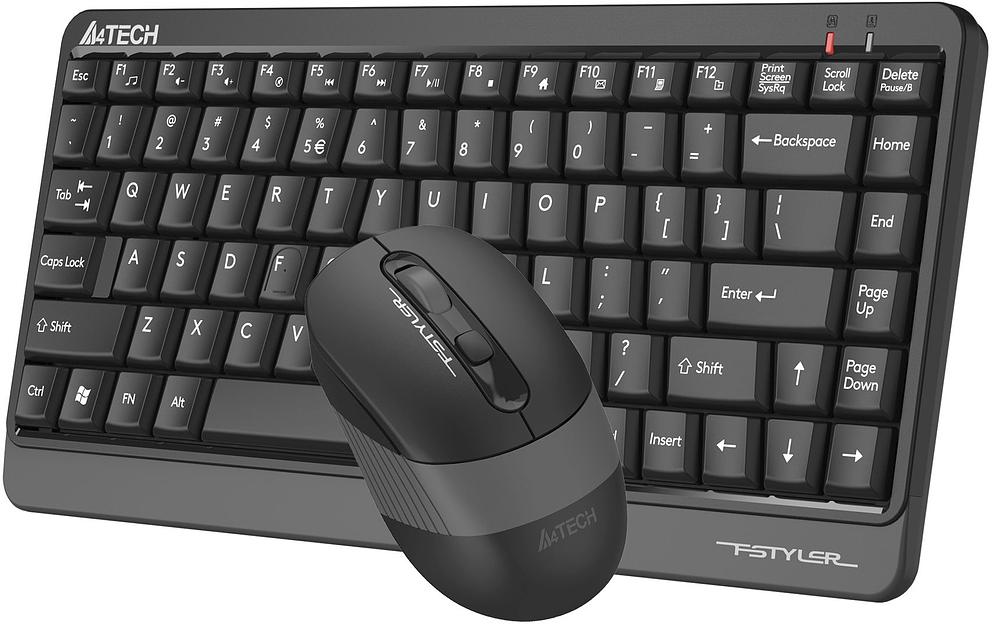 Клавиатура + мышь A4Tech Fstyler FGS1110Q клав:черный/серый мышь:черный/серый USB беспроводная Multimedia фото 4