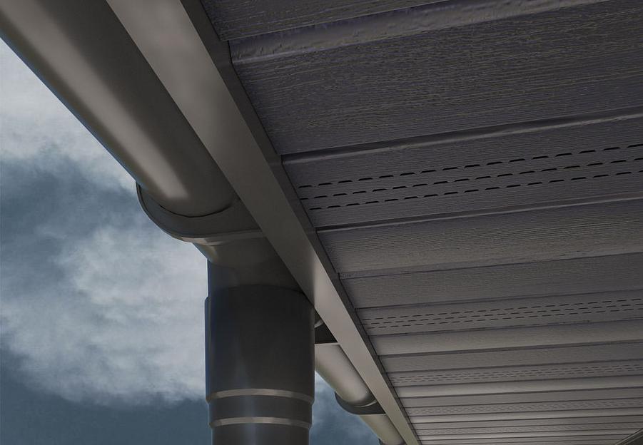 Софит пластиковый Графит 3м фото 2