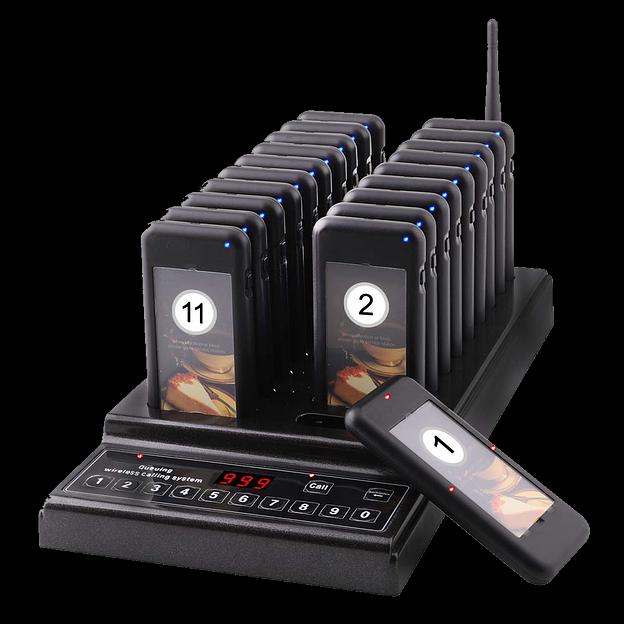 Система из 20 пейджеров Retekess R22112, черная фото 4