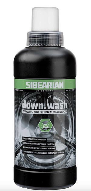 Гель SIBEARIAN «DOWN WASH» для стирки изделий из пуха и шерсти 500 мл, опт фото 1