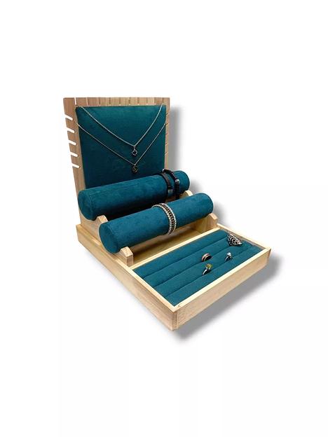 Подставка под цепи, браслеты и кольца (3 в 1), зелёный ОПТ фото 1