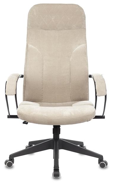 Кресло руководителя Бюрократ CH-608Fabric песочный Light-21 крестовина пластик фото 2