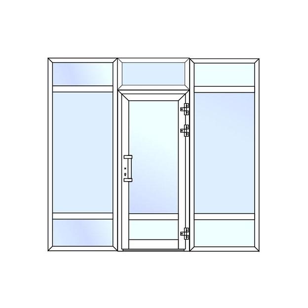 Перегородки с алюминиевым профилем Баррела фото 1