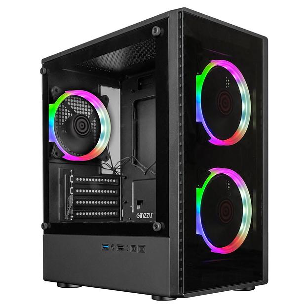 Ginzzu CL406 mATX FAN 3*12 FRGB (12RR4) фото 1