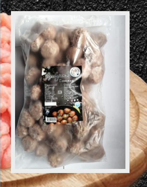 Полуфабрикат От дяди Пети «Фрикадельки» говяжьи 1 кг ОПТ фото 1