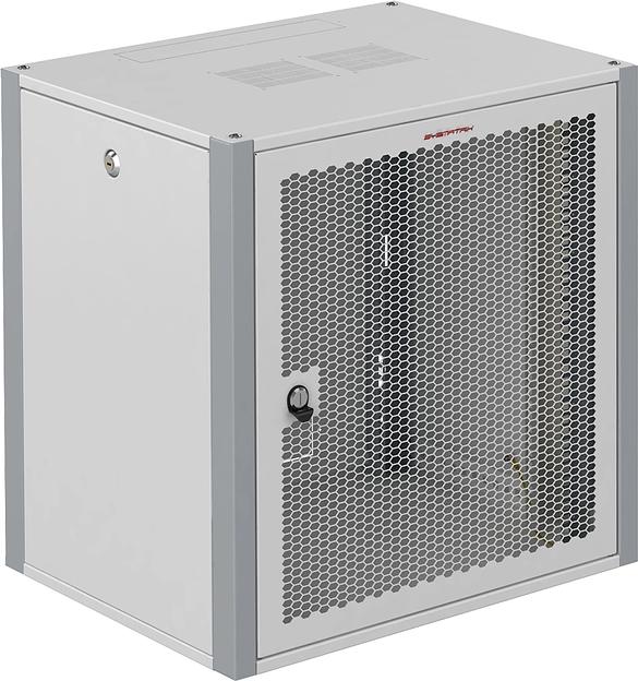 Шкаф коммутационный Sysmatrix (WP 6609.730 ) настенный 9U 600x600мм пер.дв.перфор. 2 бок.пан. 60кг серый 20кг IP20 фото 1