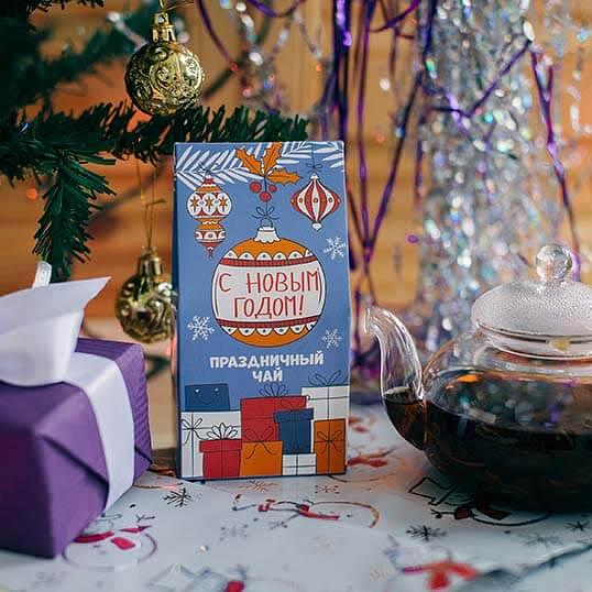 Чай «С новым годом» (синий) 50 г, опт фото 1