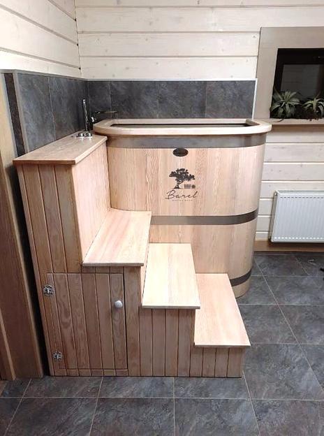 Купель из дерева с пластиком прямоугольная №4 фото 4