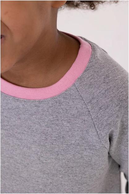 Пижама Золотой ключик, брюки, лонгслив, манжеты, розовая ОПТ фото 2