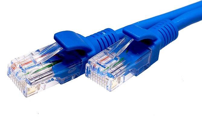 Патч-корд Suprlan 10-0147 UTP RJ-45 вил.-вилка RJ-45 кат.5E 1м синий LSZH 0.483AWG фото 1