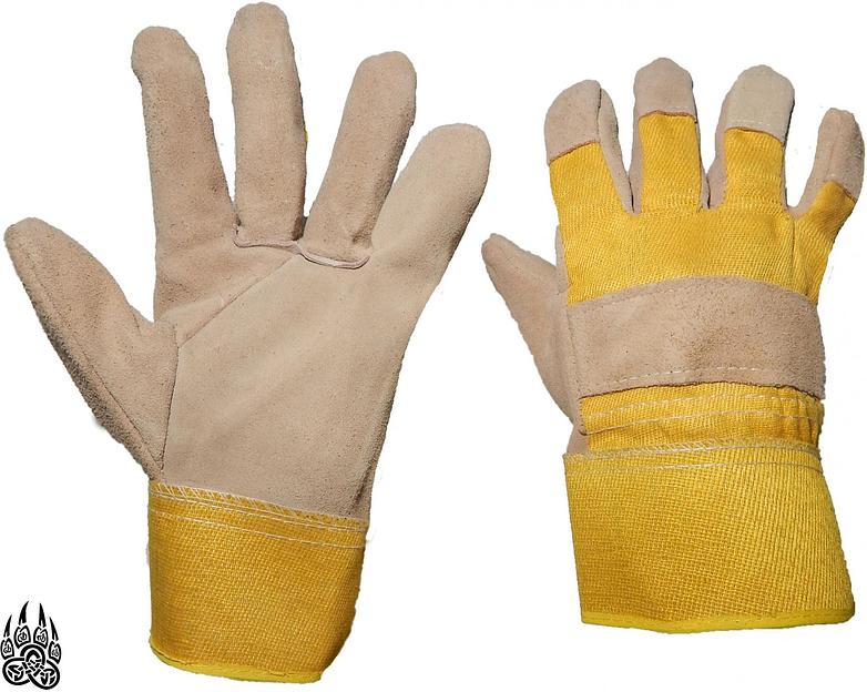 Перчатки "Ангара" спилковые комбинированные фото 1