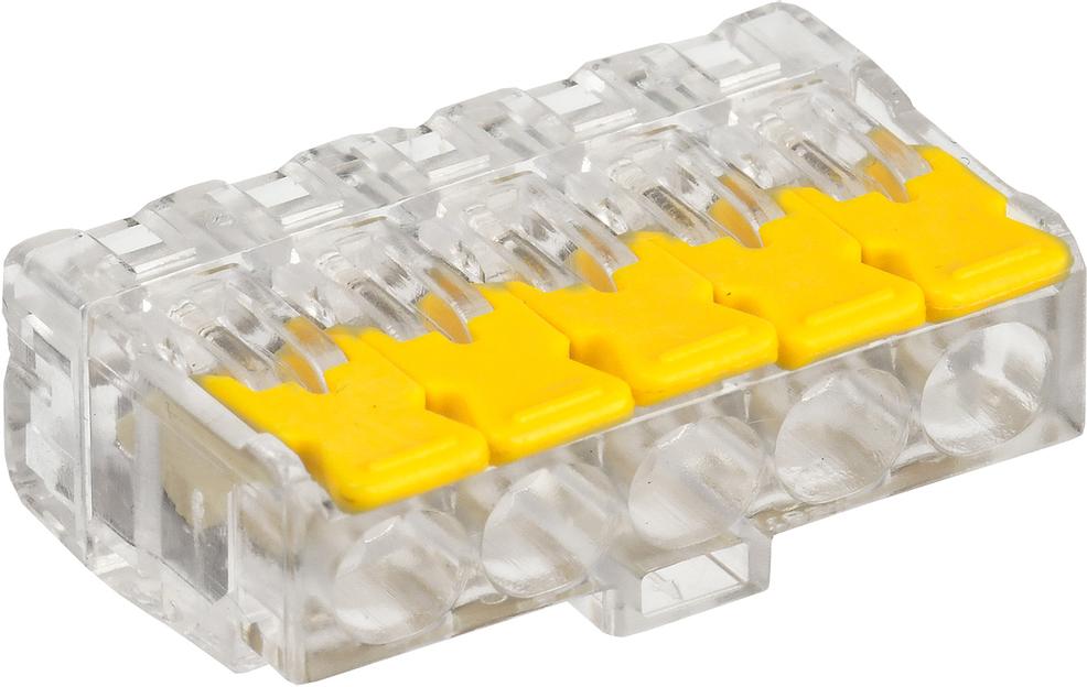 Клемма IEK СМК UKZ60-415-050 5x 0.2-0.4мм2 дл.19.2мм ш.30.4мм желтый/серый (упак.:50шт) фото 1