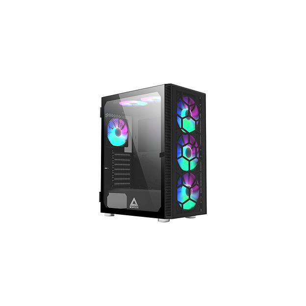 Корпус ATX MONTECH X3 Glass, Midi-Tower, без БП, черный [x3 glass bl] фото 1