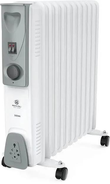 Радиатор масляный Royal Clima Siena ROR-S11-2500M 2500Вт белый/серый фото 1