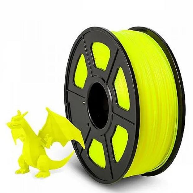 Филамент NVPRINT ABS Yellow для 3D печати диаметр 1.75мм длина 330 метров масса 1 кг фото 1