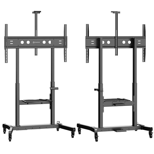 ONKRON TS1991 eLift моторизированная стойка для телевизора с кронштейном 50"-100", мобильная, черная фото 9