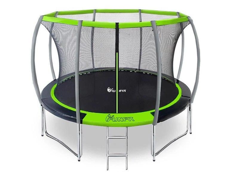 Батут FunFit 8 FT 252 см PRO inside, зеленый, опт фото 1