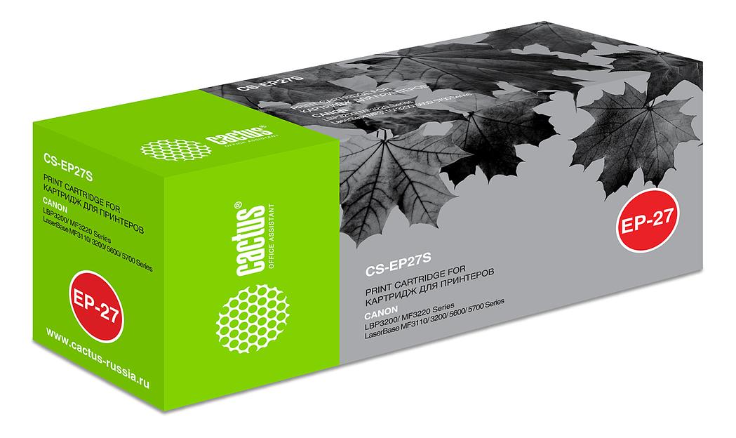 Картридж лазерный Cactus CS-EP27S EP-27 черный (2500стр.) для Canon LBP3200/MF3220/3110/3200/5600 фото 6