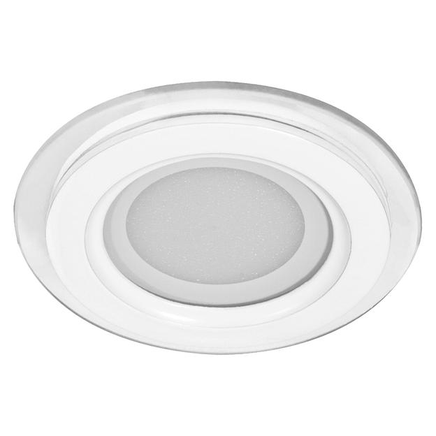 Светильник светодиодный ДВО-12w 4000K 960Лм со стеклом белый фото 1