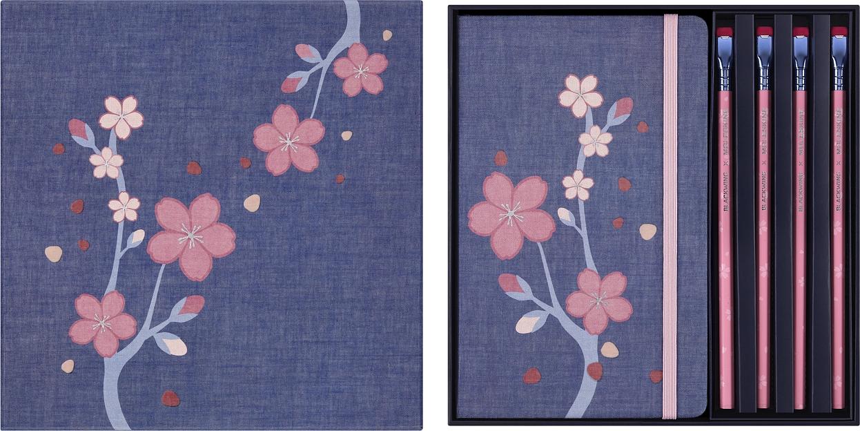 Набор Moleskine Limited Edition Sakura блокнот 2шт/карандаш 4 шт Large фото 4