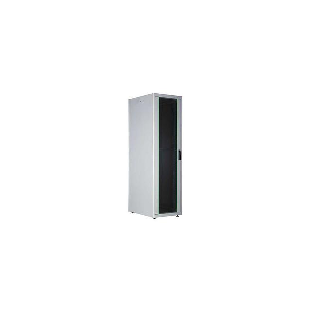 Шкаф коммутационный LANDE DYNAmic Basic LN-DB22U6080-LG-BAAA напольный, стеклянная передняя дверь, 22U, 600x1125x800 мм фото 1