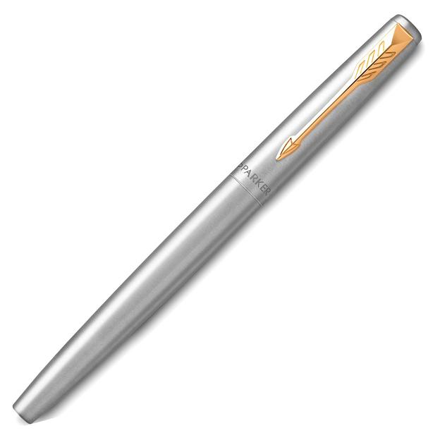 Ручка перьев. Parker Jotter Core F691 (CW2030948) Stainless Steel GT M сталь нержавеющая кор.карт. фото 2