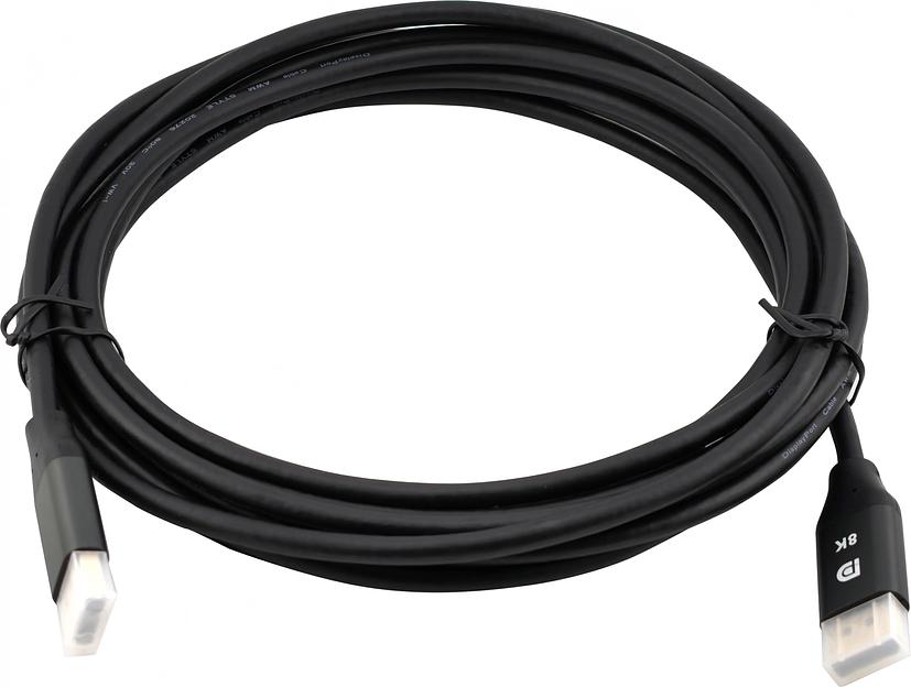 Кабель аудио-видео Cactus CS-DP-DP-1.4-5 DisplayPort (m)/DisplayPort (m) 5м. позолоч.конт. черный фото 3