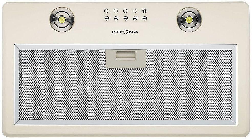 Вытяжка встраиваемая Krona Runa 600 PB слоновая кость управление: кнопочное (1 мотор) фото 1