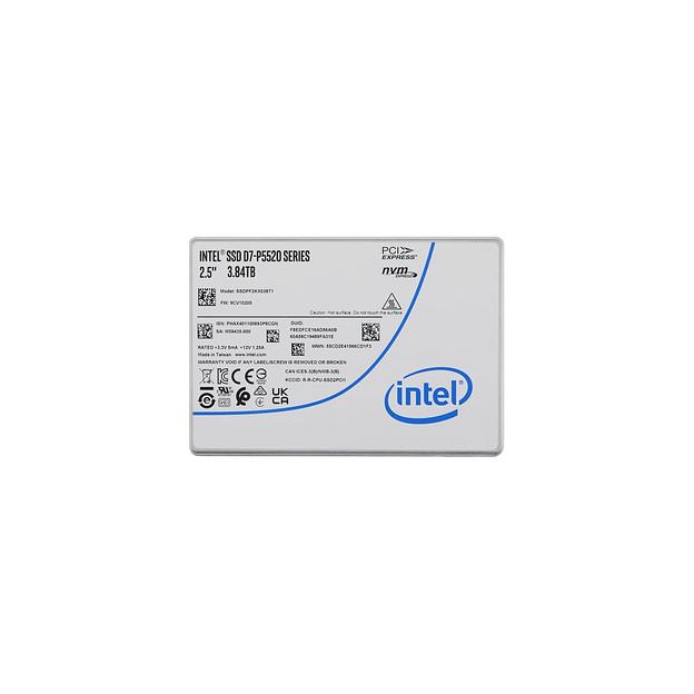 SSD накопитель Intel D7 P5520 SSDPF2KX038T1N1 3.8ТБ, 2.5", PCIe 4.0 x4, NVMe, U.2 фото 1