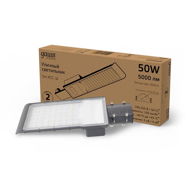 Светильник консольный Gauss 629534150 50Вт ламп.:50шт черный фото 2