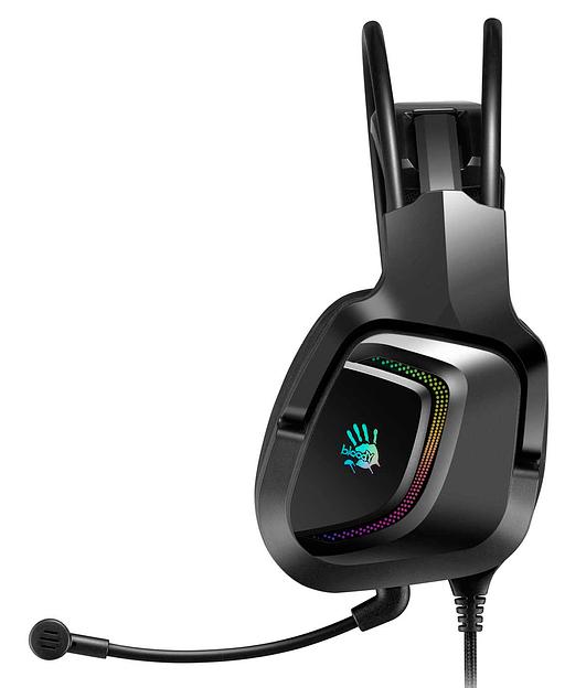 Наушники с микрофоном A4Tech Bloody G575 черный 2м мониторные USB оголовье (G575 USB/ BLACK) фото 2