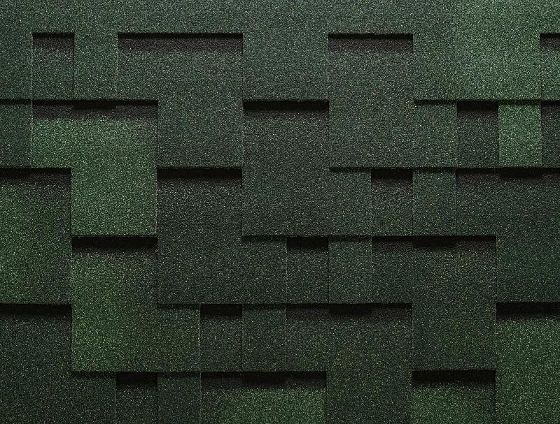 Гибкая черепица СБС «RUFLEX», цвет: тайга, коллекция Руна фото 1