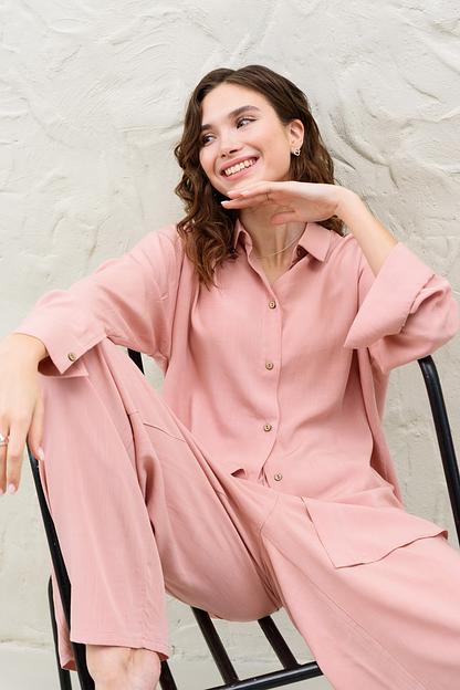 Костюм женский  SET001/06/Пудровый  фото 5