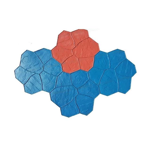 Форма для печатного бетона «Мексиканский камень» фото 1