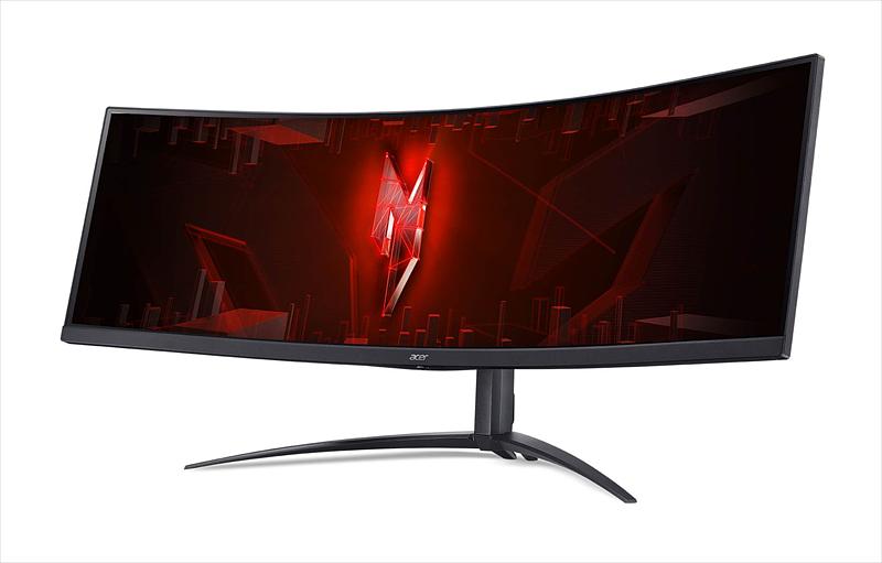 Монитор 44,5'' ACER Nitro XZ452CUVbemiiphuzx,ZeroFrame,Curved 1500R Black,32:9,VA,5120x1440,1/4ms,450cd,165Hz,2xHDMI(2.1)+1xDP(1.4)+1xType-C(PD90W)+Audio out+USB3.2(2Up 3Down)+RJ45,Speakers 3Wx2 (UM.MX2EE.V01) фото 4