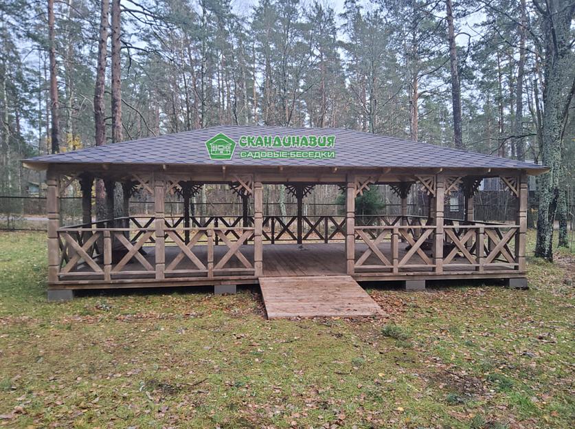 Беседка «Август» 6×9 м фото 1