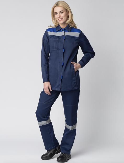 Костюм женский рабочий «Весна 1 СОП NEW» синий, опт фото 1