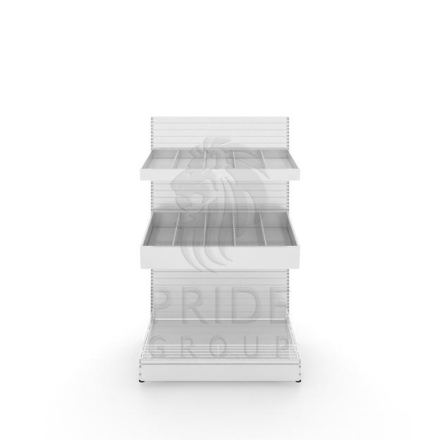 Стеллаж кондитерский 1000x500x1550 2 лотка фото 1