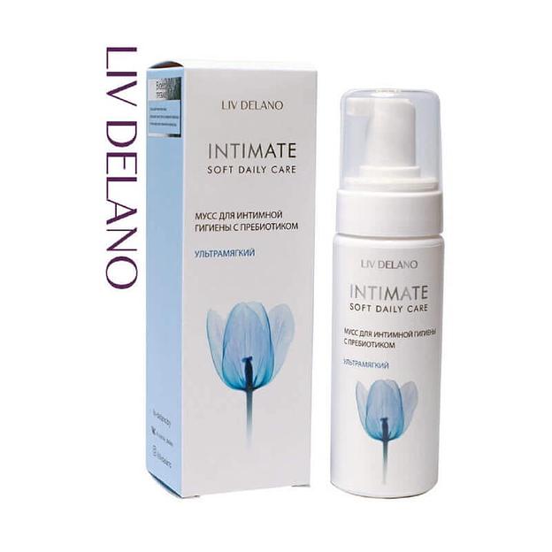 Liv delano мусс для интимной гигиены с пребиотиком ультрамягкий 150 мл фото 1