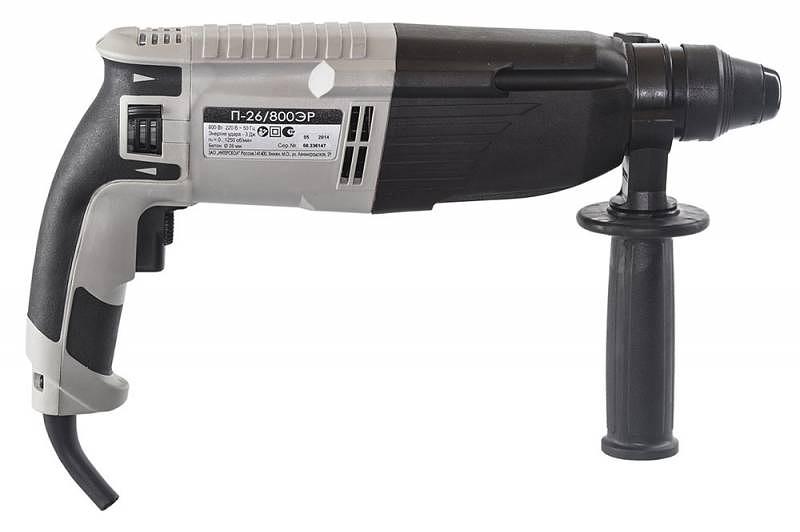 Перфоратор Интерскол П-26/800ЭР патрон:SDS-plus уд.:3Дж 780Вт (кейс в комплекте) фото 3