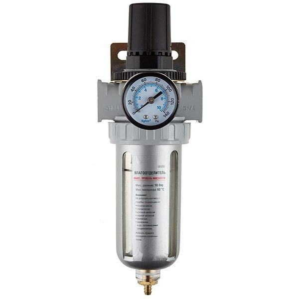 Набор аксессуаров KRAFTOOL "INDUSTRIE QUALITAT" для пневмосистем: манометр, влагоотделительм [06506] фото 1